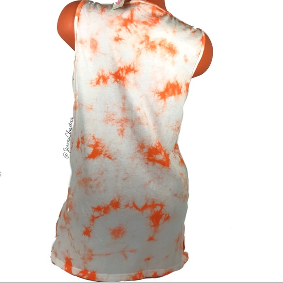 •Victoria’s Secret PINK• Tie Dye Logo Tank top - Picture 3 of 4
